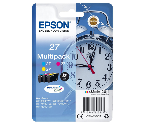 Epson T2705 zestaw tuszów CMY 3x3,6ml - 238865 - zdjęcie